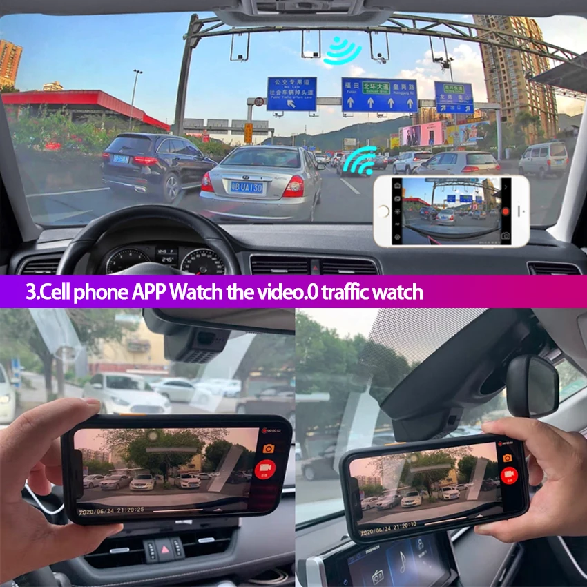 Car DVR Wifi Video Recorder Dash Cam Camera high quality Night vision  Novatek 96658 full hd 5