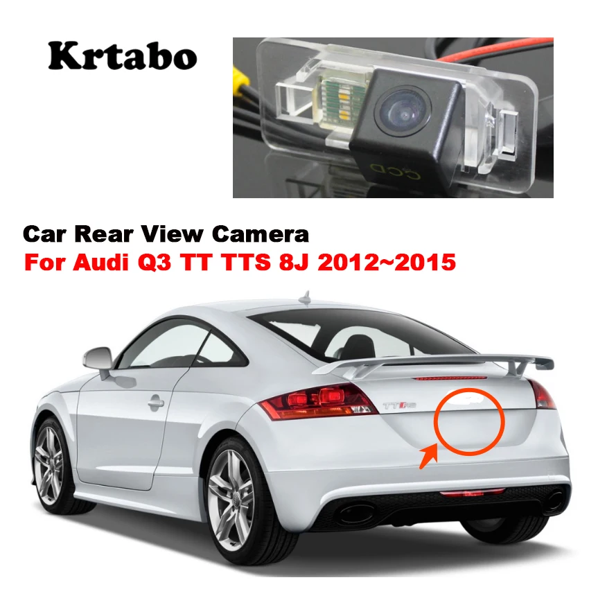 Car Parking Camera Rear View Camera For Audi Q3 TT TTS 8J 2012~2015 CCD HD Night Vision Waterproof high quality