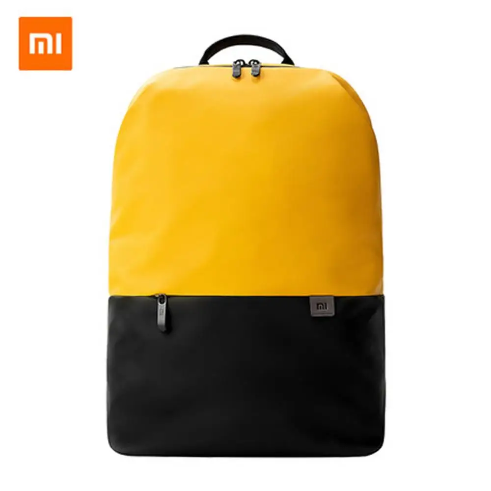 Продажа Оригинальный Xiaomi Простой повседневный 20л большой емкости Повседневный Спортивный Легкий водонепроницаемый рюкзак многофункциональная су...