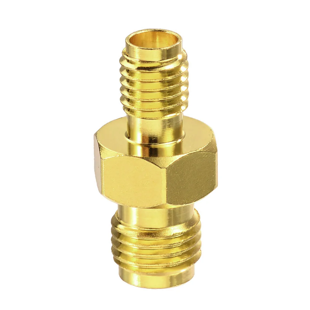 Gold Plated Brass RF Coaxial Connector Adapter 50ohm for Electronic Components