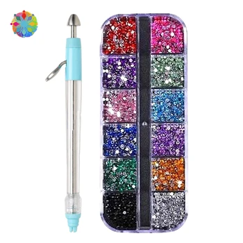 

Portable Rhinestone Multi-Purpose Nail Art Diamond Painting Manual Point Drill Pen Embroidery Tool Phone Case Decoration