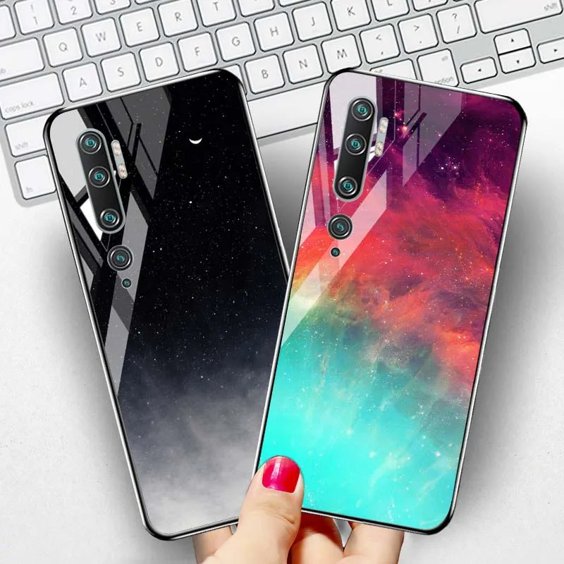 Tempered Glass Case For Xiaomi Mi 9 Lite Cases Star Space Bumper For Xiomi Mi A3 2