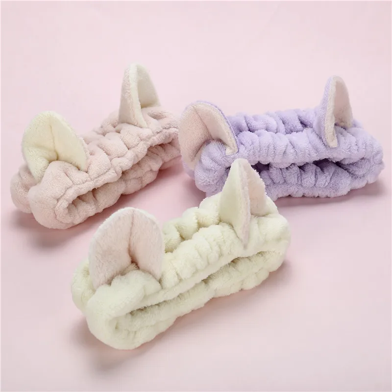 Cheap Cat Ear Headband Make Up Elastic Headband Hair Accessories Casual Street Girls Washing Face Multifunctional Headwear