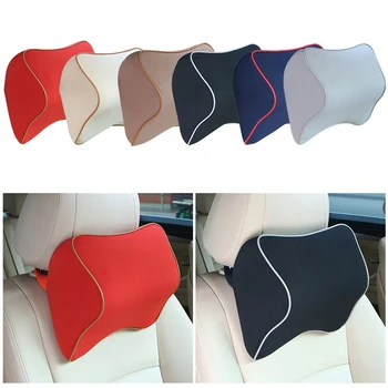 

Unniversal Car Neck Pillow Car Seat Headrest Pad Space Memory Foam Pillow Head Neck Rest Cushion Car Seat Cover Mat Car Interior