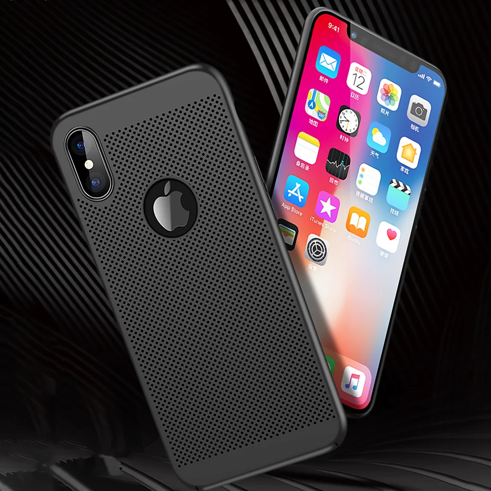Жесткий чехол из поликарбоната для iPhone 11 6 5 1 8 дюйма XS Max XR X 7 Plus с отводом тепла