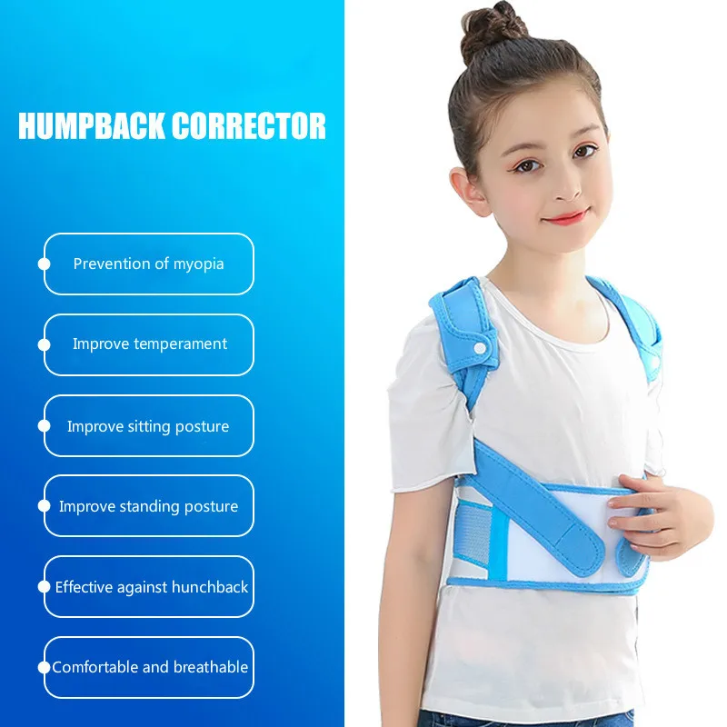 Children Kid Shoulder Back Brace Support Adjustable Posture