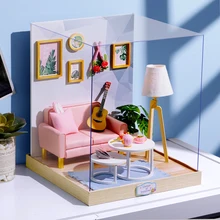 DIY 3D миниатюры кукольный домик мебель деревянный коробка театр