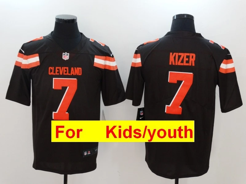 Молодежные Детские трикотажные изделия Cleveland Jabrill Peppers Baker Mayfield Myles Garrett Josh Gordon Jabrill Peppers Joe Thomas - Цвет: Оранжевый