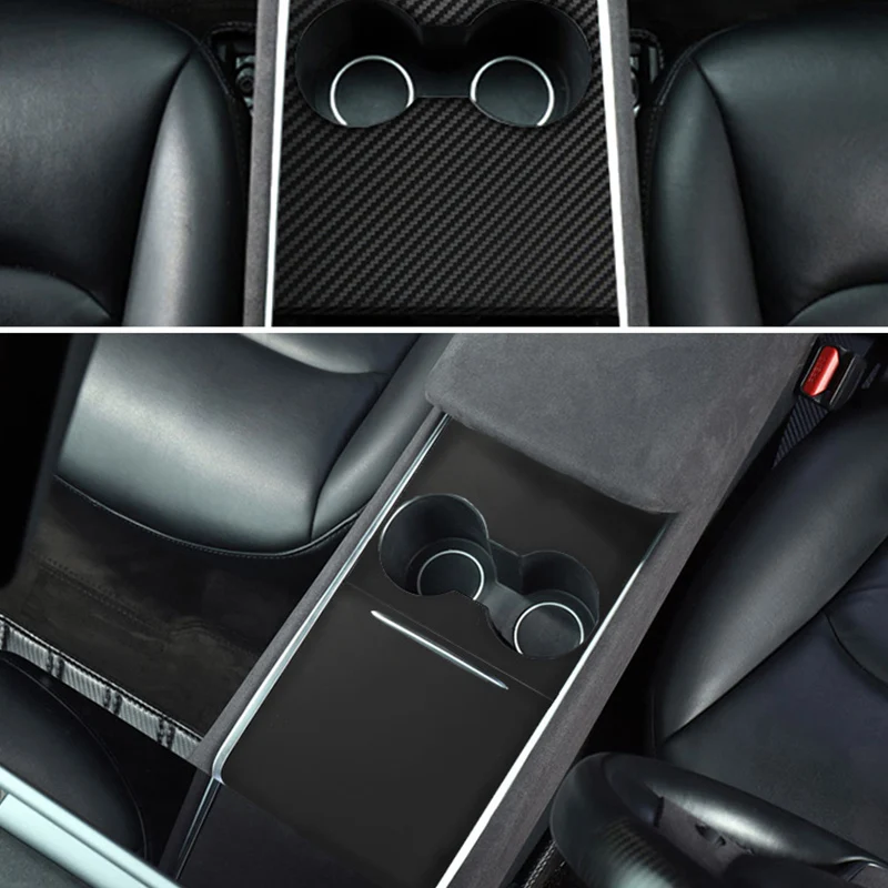 Car Central Control Wood Grain Panel Patch Anti-Scratch Sticker Cover Inter Decoration Per Tesla Model 3 Y 2021 Accessori Per Auto