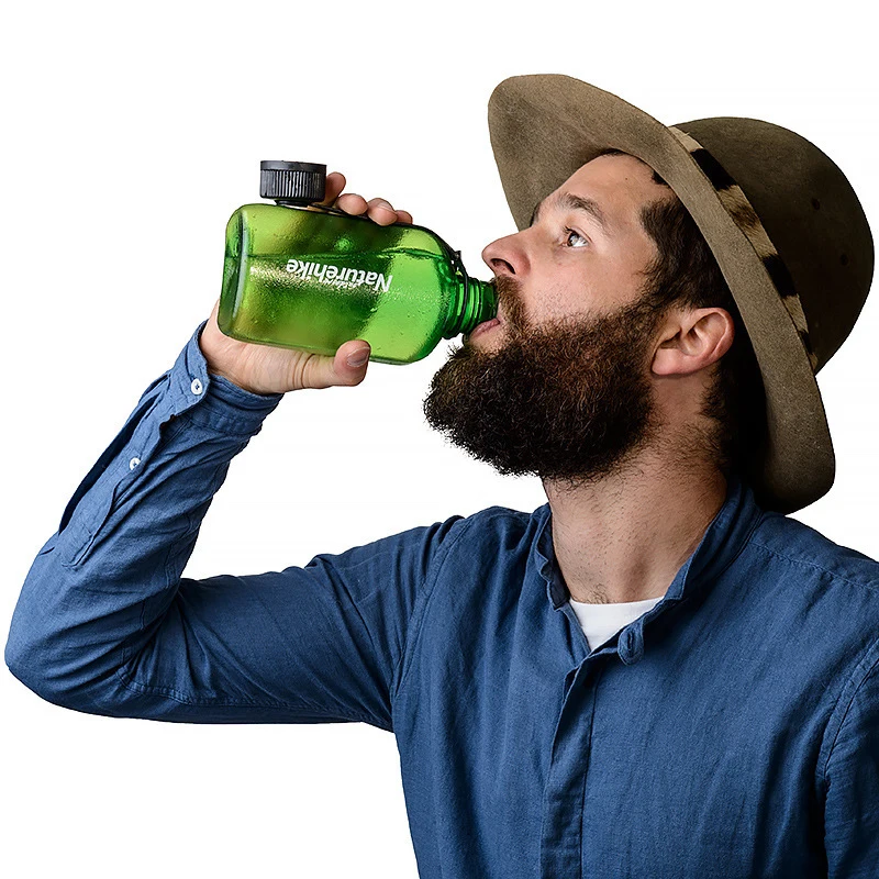 Portable Water Bottle  450ML New Designed Clear Camping Sports Water Bottle Outdoor Cup Vintage Kettle Bottles