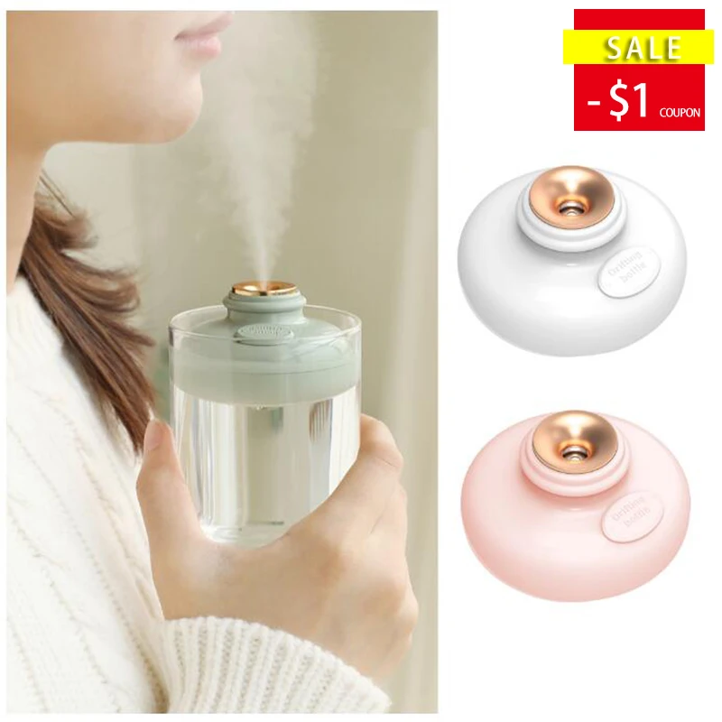 

Wireless Portable Air Humidifier Unlimit Bottle Mist Maker Usb Rechargeabl Diffuser For Home Office Refresher Air Humidification