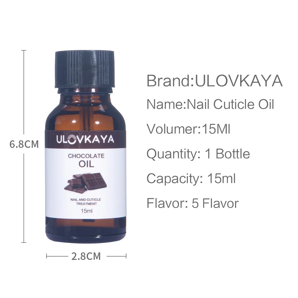 Масло для кутикулы ULOVKAYA 10 мл ногтей лимонный 5 ароматов средство ухода за ногтями