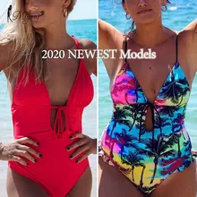 Miyouj, Цельный купальник с оборками, цветочный бандаж, купальник для женщин, открытая шнуровка, купальник, открытая спина, монокини, черное бикини