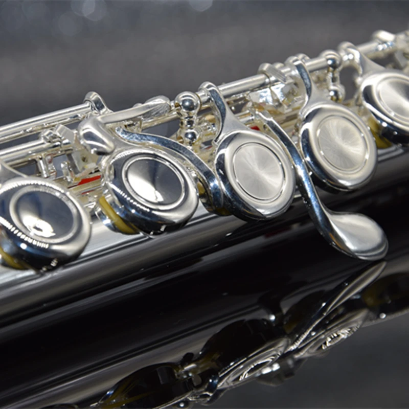 日本のフルート271/271s,16穴,ニッケル,シルバー,eキー付きcキー,学生