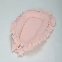 Lit de repos pliable pour nouveau né, berceau à volants pour garçon et fille