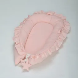 Lit de repos pliable pour nouveau né, berceau à volants pour garçon et fille 