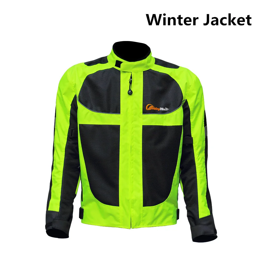 Winter Jacket Мотоциклетная куртка и брюки для девочек дышащая Летняя Сетка зима теплая гоночный костюм мотоцикл для верховой езды, отражающиеся Предупреждение Костюмы JK-21 - Цвет: Winter Jacket