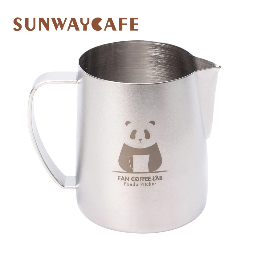 

700ml Coffee Pitcher Panda Pattern Stainless Steel Milk Jug Frothing Pitcher Espresso Tools Cafe Accessories For Barista