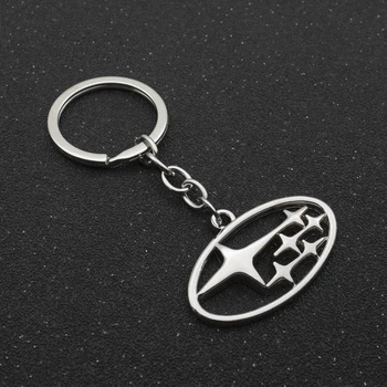 

Car-styling 3D Metal Car Key Ring Keychain Key Holder Logo Car Accessories for Subaru outback legacy xv STI Impreza WRX WRC