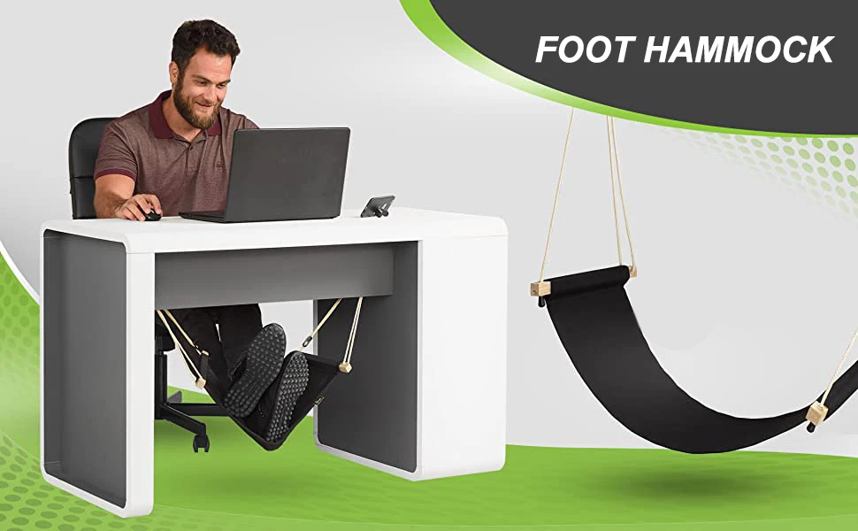 Creative Simple Foot Hammock Lazy Casual Desk Rest Foot Put Feet Foot Swing Footrest Office Break outdoor furniture dining set