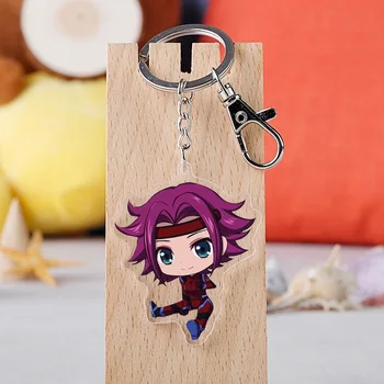 10 pcs/lot Anime Code Geass Acrylic Keychain Toy Lelouch of the Rebellion Figure Bag Pendant Double sided Key Ring Gifts 4