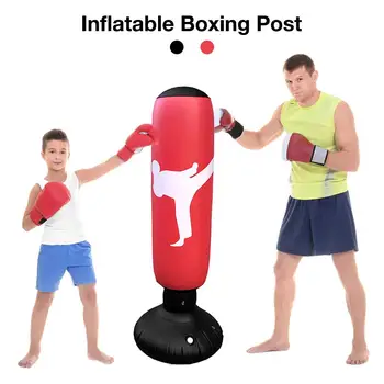 

Children Adults PVC Sandbag Coordination Inflatable Foldable Tumbler Type Boxing Bag Punching Bag Standing Training Fitness Gym