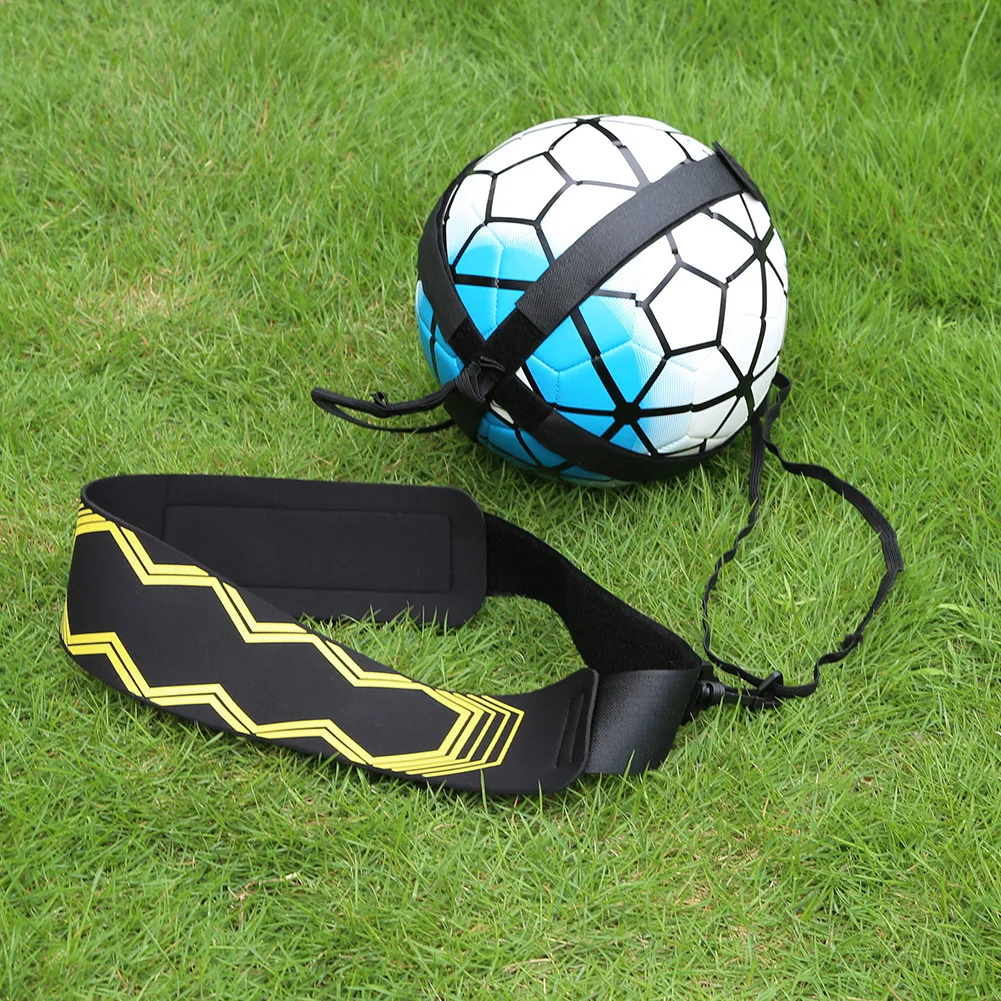 Soccer Ball Practice Belt Football Kick Training Belt Adjustable Trainer Train Equipment Practice Hands Kids Adult Soccer