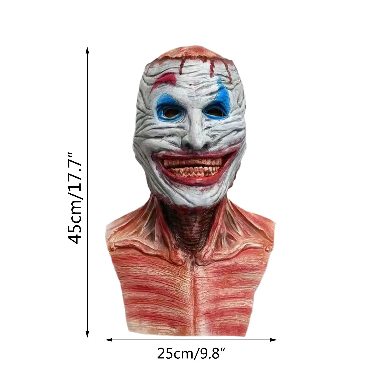 Halloween Double-layer Ripped Mask Bloody Horror Skull Latex Mask Scary  cosplay Party Masks mascaras halloween 2021 маска 2022 - AliExpress, image size:1600x1600