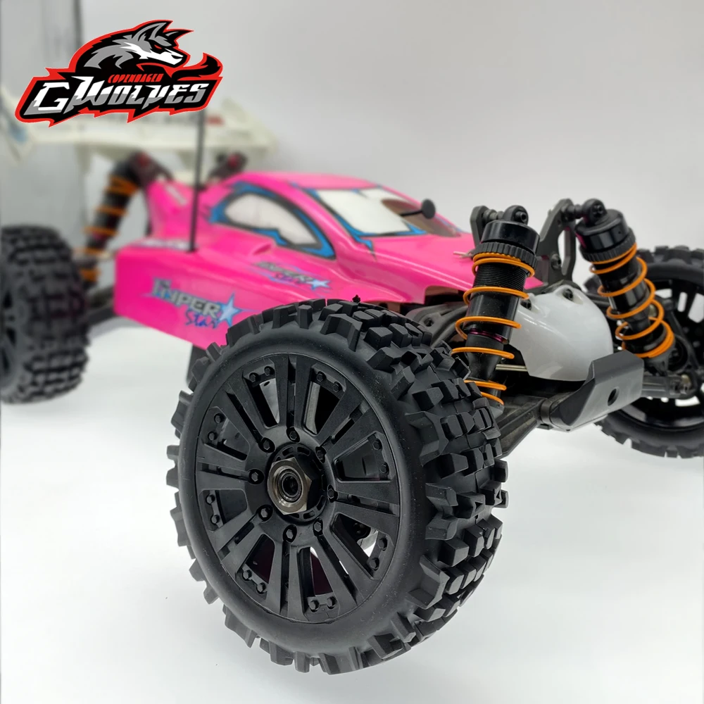4 шт. GWOLVES 1/8 RC багги весы грузовик внедорожные шины баннер пустынные клеевые