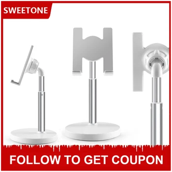 

Luxury Telescopic Smart Phone Tablet Stand Holder for IPhone IPad Adjustable Metal Desktop Tablet Holder Universal for Xiaomi