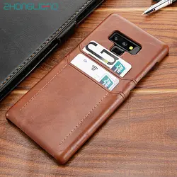 Держатель для карт Note10plus чехол для samsung Galaxy S10 S9 S8 Plus Note 10 9 8 Plus S10E Роскошный кожаный бумажник противоударный чехол