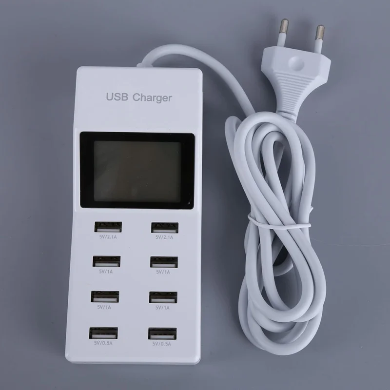 Горячая 8 многопортовое быстрое Компактное зарядное устройство usb для путешествий с европейской вилкой настенное зарядное устройство