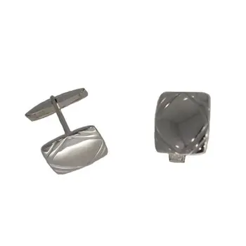 

Men's cufflinks in sterling silver with rectangular shape