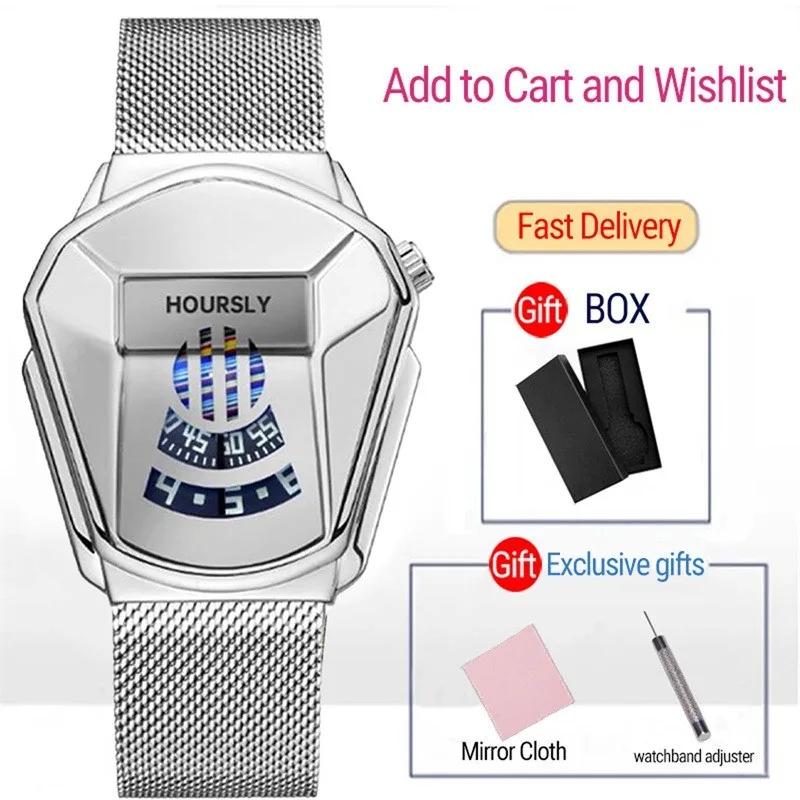 Top Brand Business Watches For Mens Luxury Men Wrist Watch Stainless Steel Technology Fashion Quartz Watch Reloj Hombre
