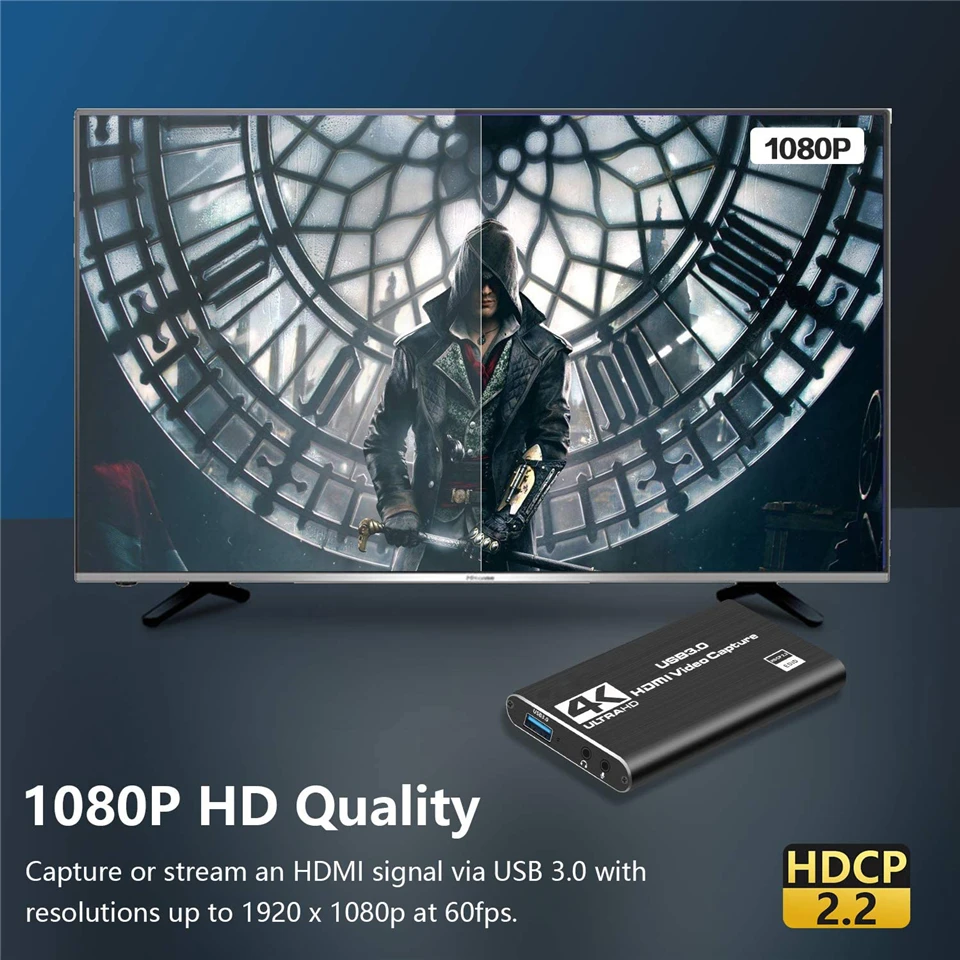 2020 USB HDMI 4K60Hz видеозахват к карта видеозахвата донгл для игр потоковая трансляция