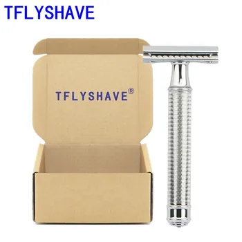 

TFLYSHAVE Safety Razor Men's Double Edge Razor Classic Shaving Razor Zinc Alloy Head Manual Shaver For Women Hair Removal