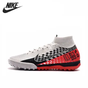 

Nike Mercurial Superfly 7 Football Cleats Boots Sneakers Men Blue Boots Turf Shoes Elite TF 40-44 Mans Boots Red Soccer Shoes