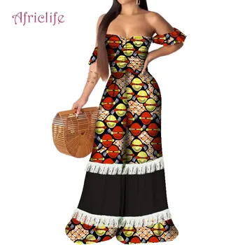 

Trending Clothing and Fast Dispatch Fashion Lady Jumpsuit With Beautiful Tassels Wide Pant Sexy Dress for Sexy Women WY4971