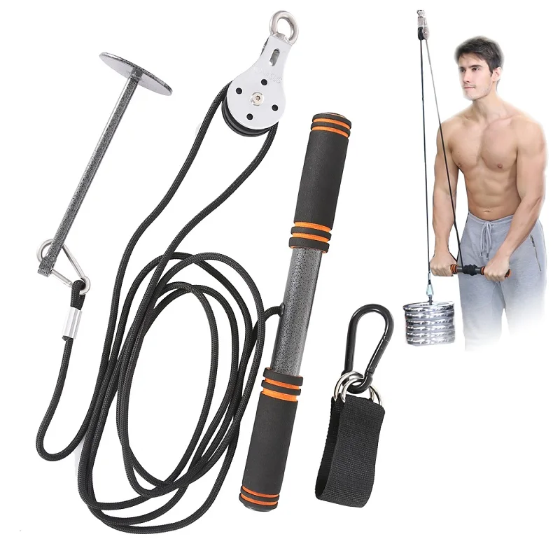 Strength Trainer Fitness Arm Muscle Training Power Stick Pull Rope