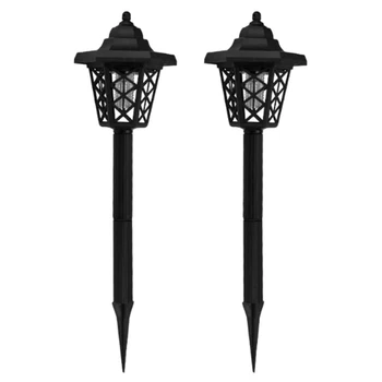 

2Pcs Solar Powered LED Mosquito Trap Killer Lamps Bug Zapper Pest Insect Outdoor Indoor Garden Lawn Waterproof
