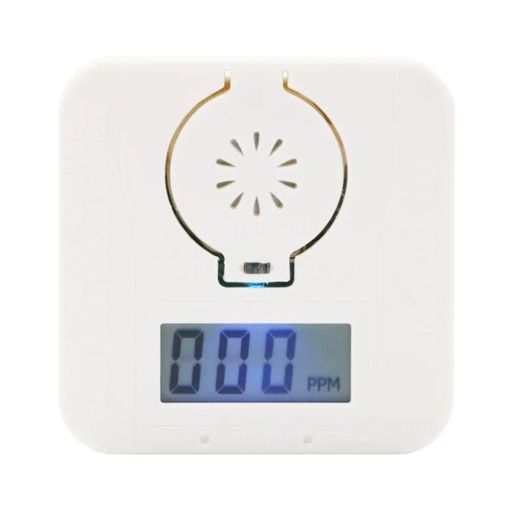 

CO Mini Detector Accurate Monitoring Carbon Monoxide Security Alert Led Display Screen Household Coal Gas Alarm Device