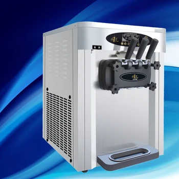 

Commercial soft ice cream machine electric 25L / H three flavor stainless steel ice cream machine 110V / 220V 1800W