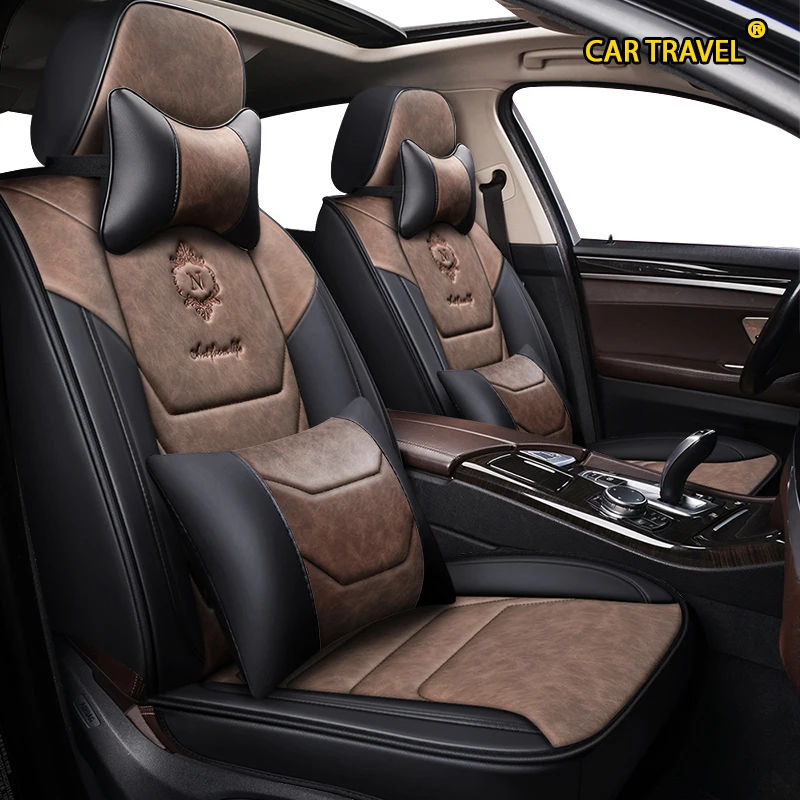 CAR TRAVEL leather car seat covers For renault captur duster logan