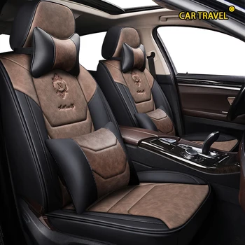 

CAR TRAVEL leather car seat covers For renault captur duster logan fluence 2013 kadjar megane laguna auto accessories car seats