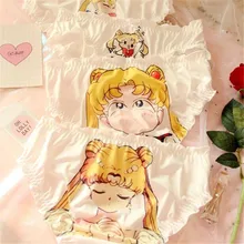 Японский Сейлор Луна, штаны для косплея девушка сердце молочное волокно мультфильм милые трусы для женщин леди трусики