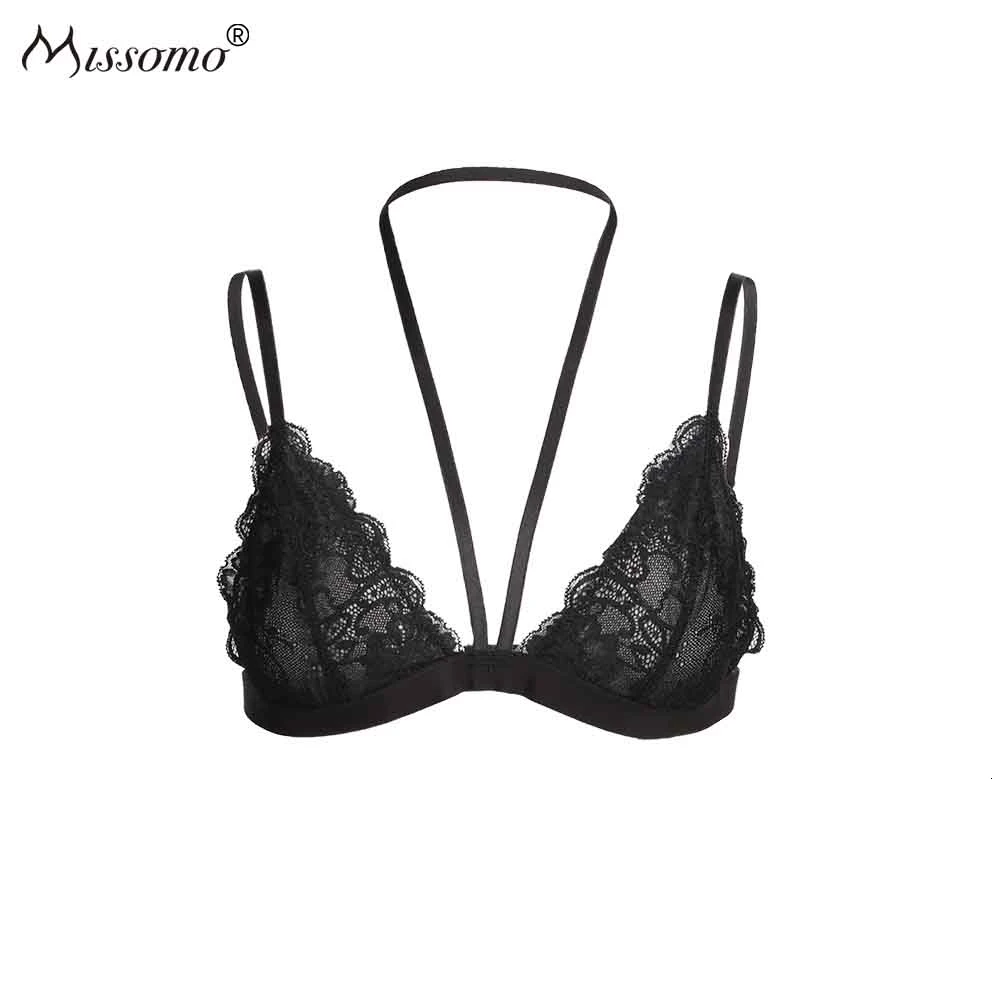 

Missomo Sexy Simple Lace Solid Color Underwear