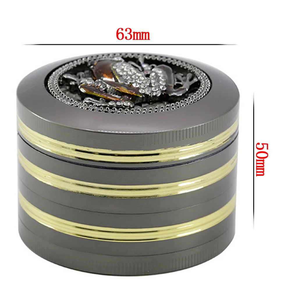 Zinc Alloy Grind Smoking Grinders Tobacco Grinder 63mm Cigarette Crush Cigarette Rolling Machine Cigarette Tools Smoking Accesso