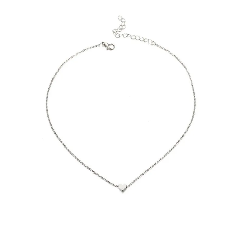 New Fashion Long Necklace Layered Chain Choker Sliver Gold Color Korean Wedding Pendant Necklaces For Women Girl Gift Jewelry