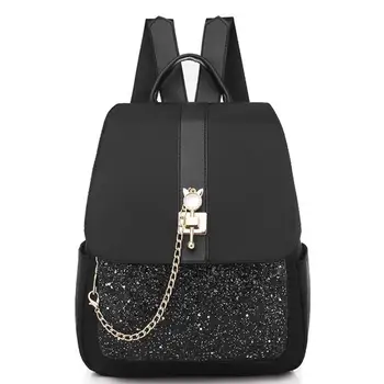 

YILUNXI Fashionable and delicate girl's backpack Beautiful lady's schoolbag Leisure female bagpack Sturdy Oxford cloth knapsack