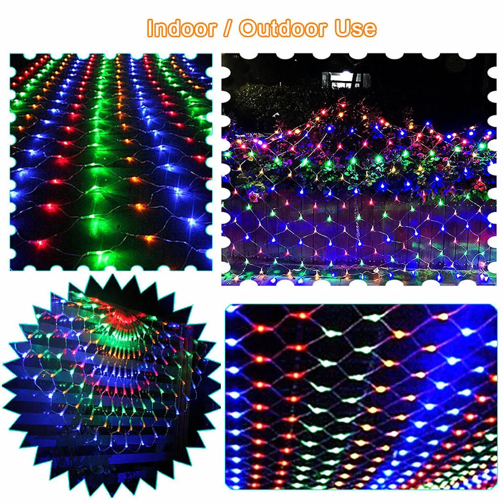 

Mesh LED Net Garland Fairy Lights 220V Holiday Wedding Outdoor Lighting String Light Decoration Christmas Garden lampjes slinger
